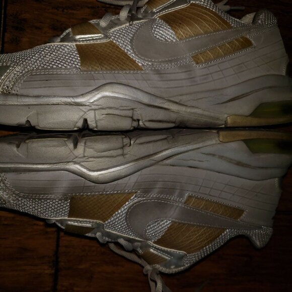 Nike Trainer SC Mens Shoes Size 12 Gray Gold Sneakers Pre-Owned - Picture 16 of 16